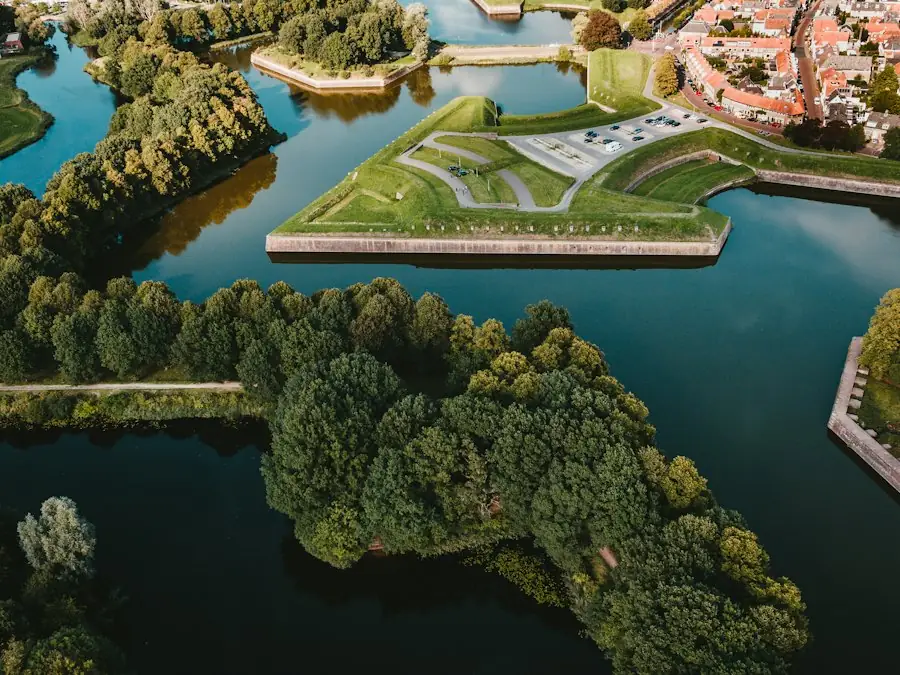 Luchtfoto van de Vesting Naarden